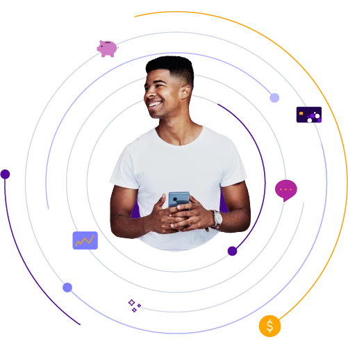 member using online banking app