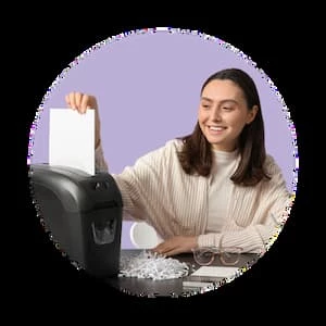 shredding paper 