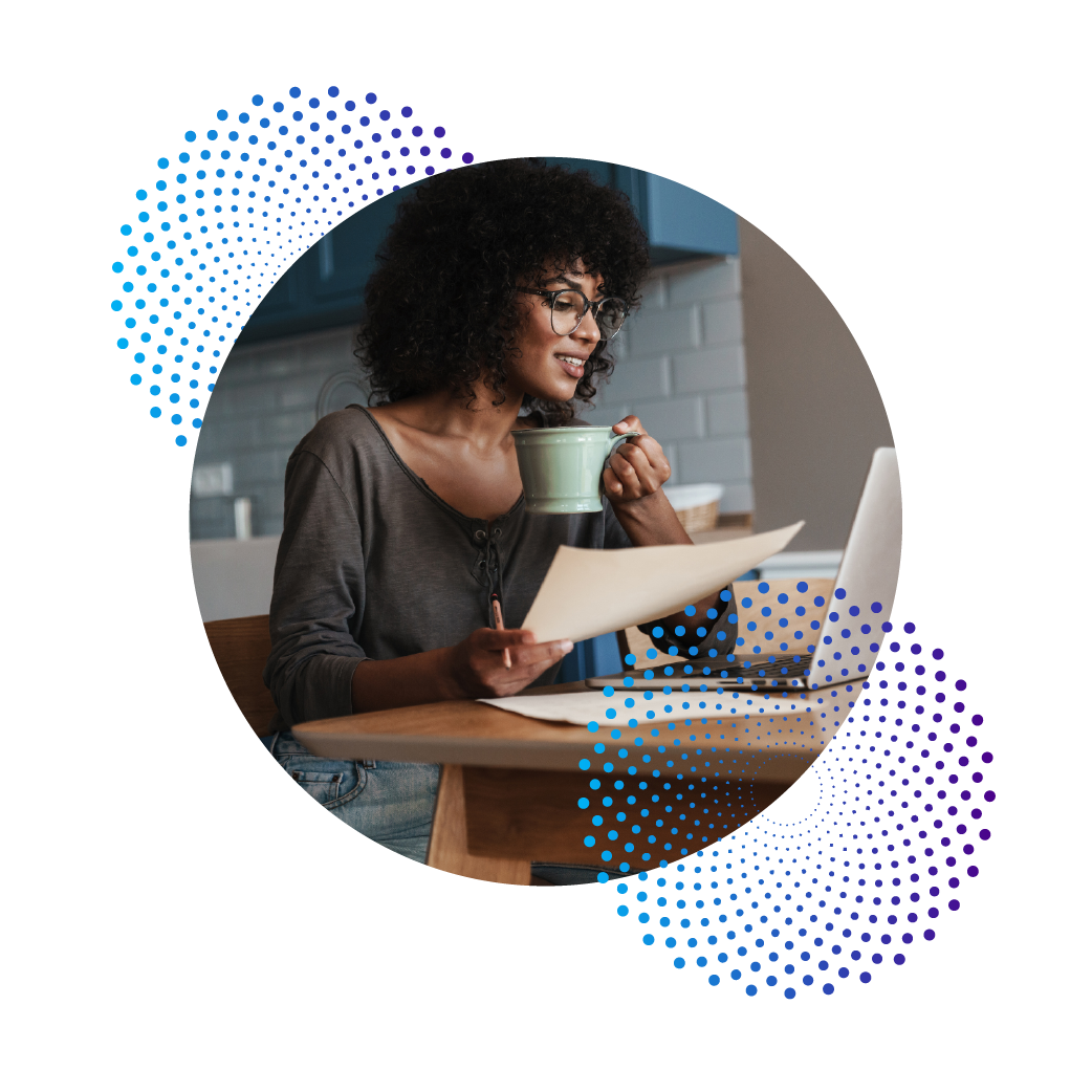 person budgeting for repayment